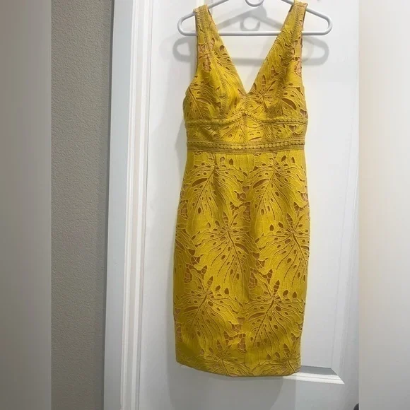 Anthropologie Maeve Gardenia Lace column dress - Picture 2 of 5